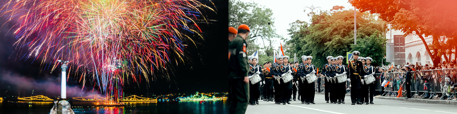 Парад и фейерверк в Севастополе на майские праздники